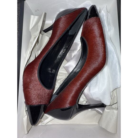 Giuseppe Zanotti Pony Hair Women's Heels Size 37.5 NIB - Picture 2 of 8